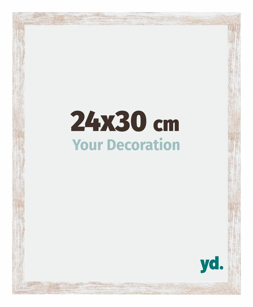 Bilderrahmen 24x30 cm - White Wash - MDF - Catania