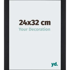 Bilderrahmen 24x32 cm - Schwarz Matt - MDF - Mura