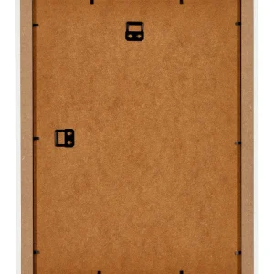Bilderrahmen 24x32 cm - Weiss Gemasert - MDF - Mura