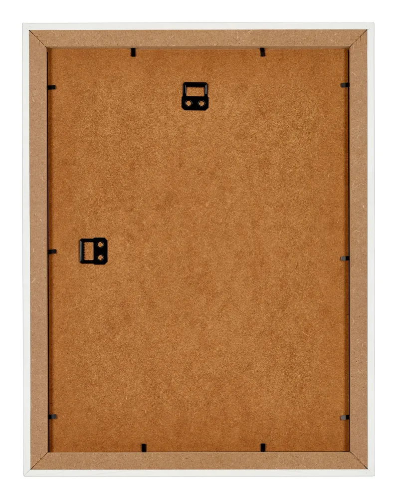 Bilderrahmen 24x32 cm - Weiss Gemasert - MDF - Mura