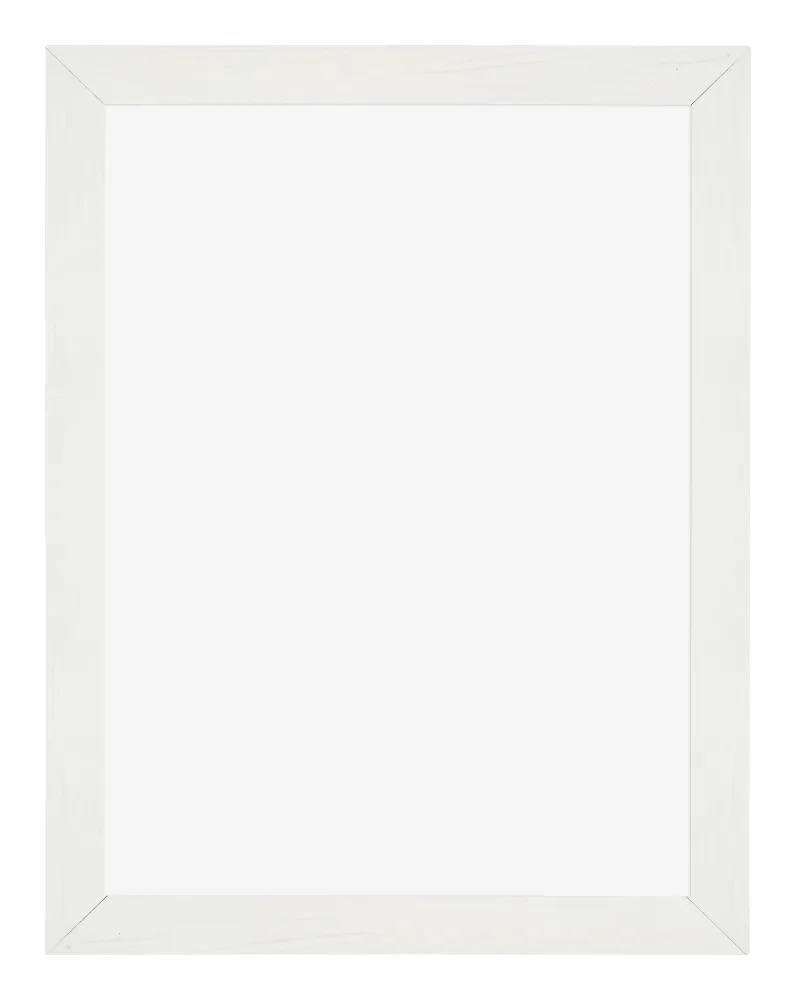 Bilderrahmen 24x32 cm - Weiss Gemasert - MDF - Mura