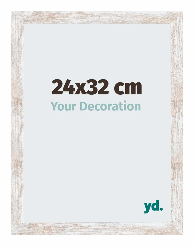 Bilderrahmen 24x32 cm - White Wash - MDF - Catania
