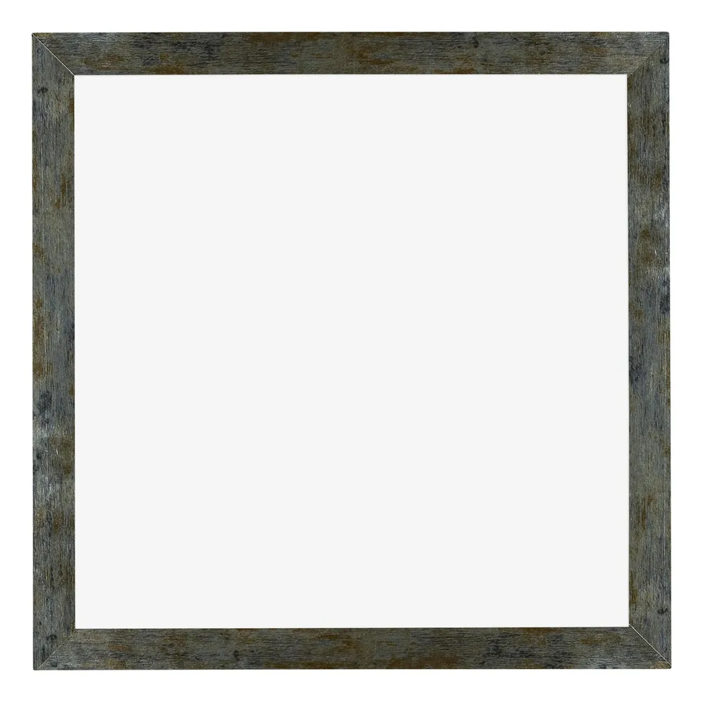 Bilderrahmen 25x25 cm - Blau Gold Meliert - MDF - Mura