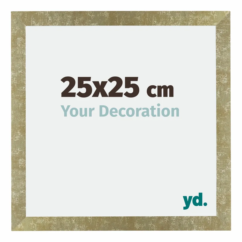 Bilderrahmen 25x25 cm - Gold Antik - MDF - Mura