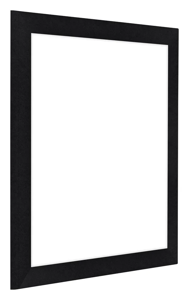 Bilderrahmen 25x25 cm - Schwarz Matt - MDF - Como