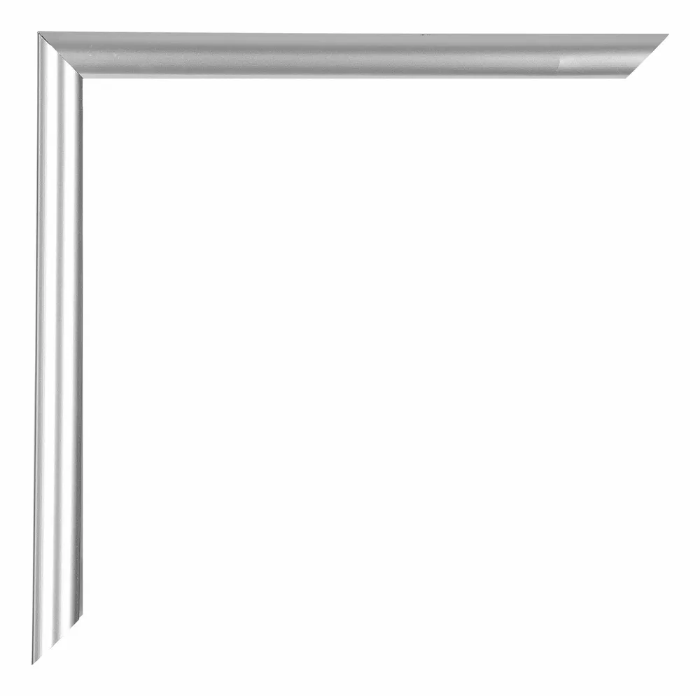 Bilderrahmen 25x25 cm - Silber - Kunststoff - Bordeaux