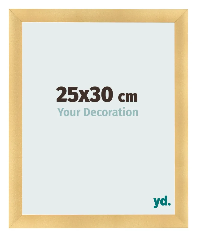 Bilderrahmen 25x30 cm - Gold Matt - MDF - Pisa