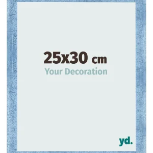 Bilderrahmen 25x30 cm - Hellblau Gewischt - MDF - Pisa