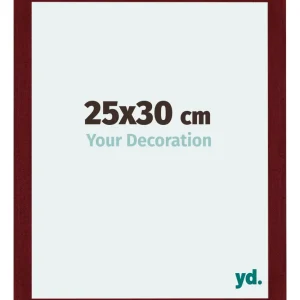 Bilderrahmen 25x30 cm - Weinrot Gewischt - MDF - Mura