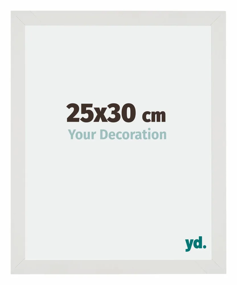 Bilderrahmen 25x30 cm - Weiss Matt - MDF - Mura