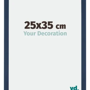Bilderrahmen 25x35 cm - Dunkelblau Gewischt - MDF - Mura