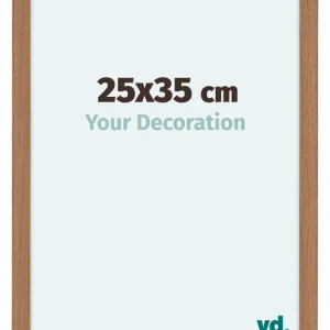 Bilderrahmen 25x35 cm - Nussbaum Hell - MDF - Como