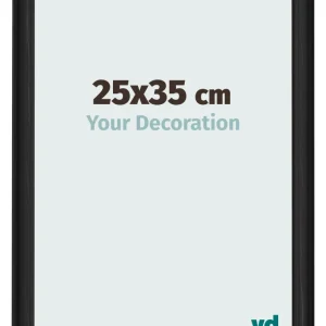Bilderrahmen 25x35 cm - Schwarz Gemasert - MDF - Lazio