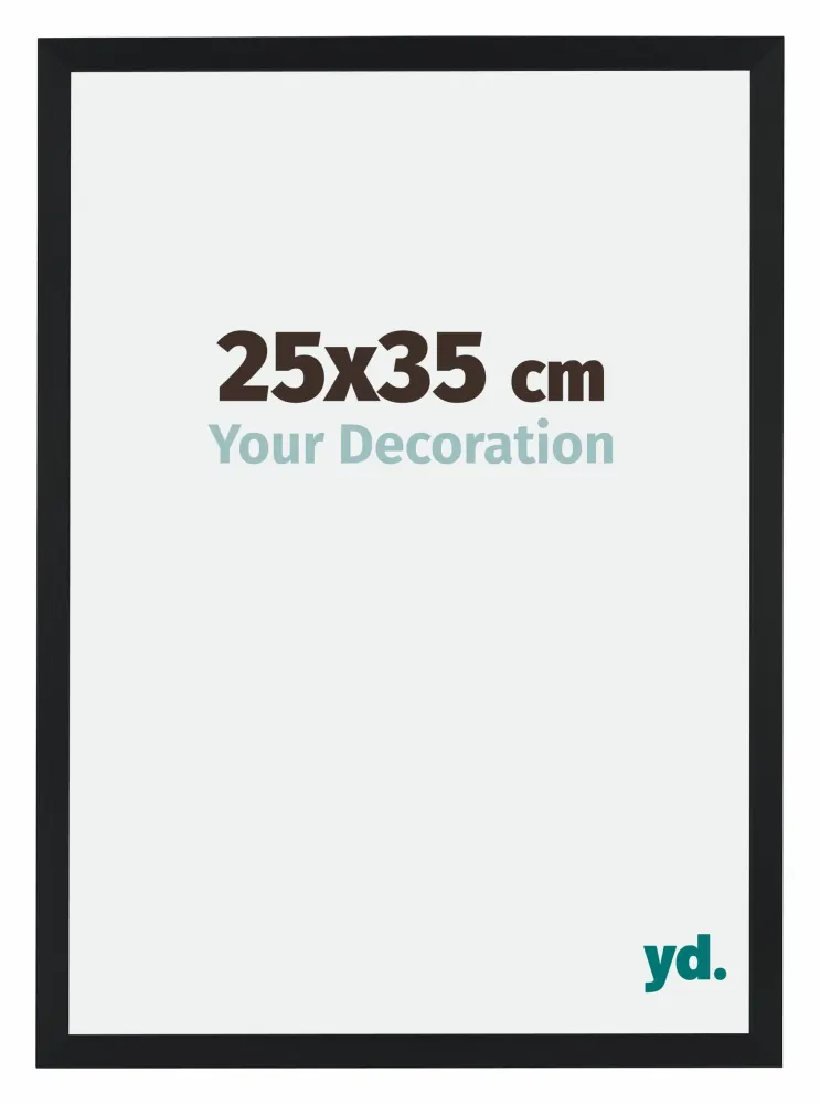 Bilderrahmen 25x35 cm - Schwarz Matt - MDF - Catania