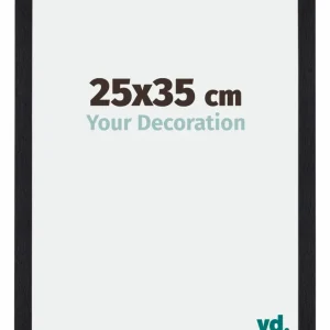 Bilderrahmen 25x35 cm - Schwarz Matt - MDF - Mura