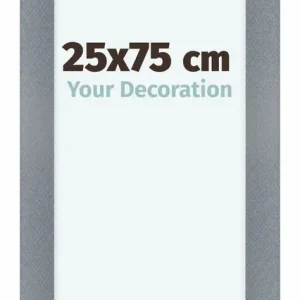 Bilderrahmen 25x75 cm - Aluminium - Gebürstet - MDF - Como