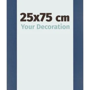 Bilderrahmen 25x75 cm - Dunkelblau Gewischt - MDF - Pisa