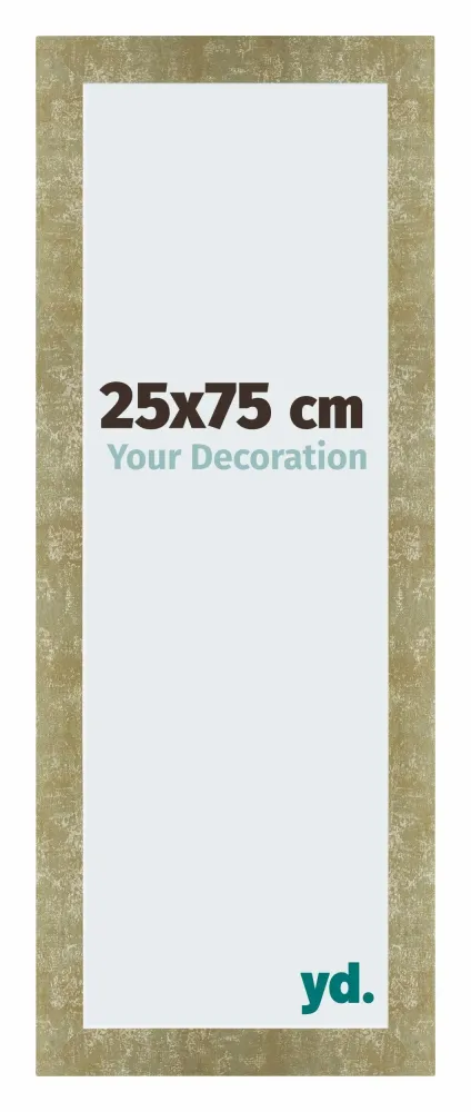Bilderrahmen 25x75 cm - Gold Antik - MDF - Mura