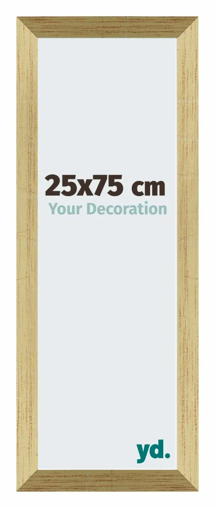Bilderrahmen 25x75 cm - Goldglanz - MDF - Mura