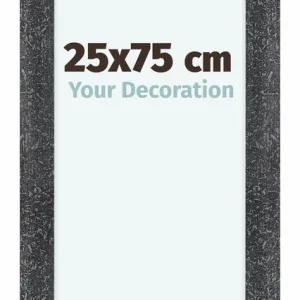 Bilderrahmen 25x75 cm - Grau Gewischt - MDF - Como