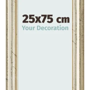 Bilderrahmen 25x75 cm - Metallglanz - MDF - Lazio