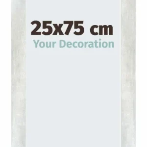 Bilderrahmen 25x75 cm - Silberglanz Vintage - MDF - Mura