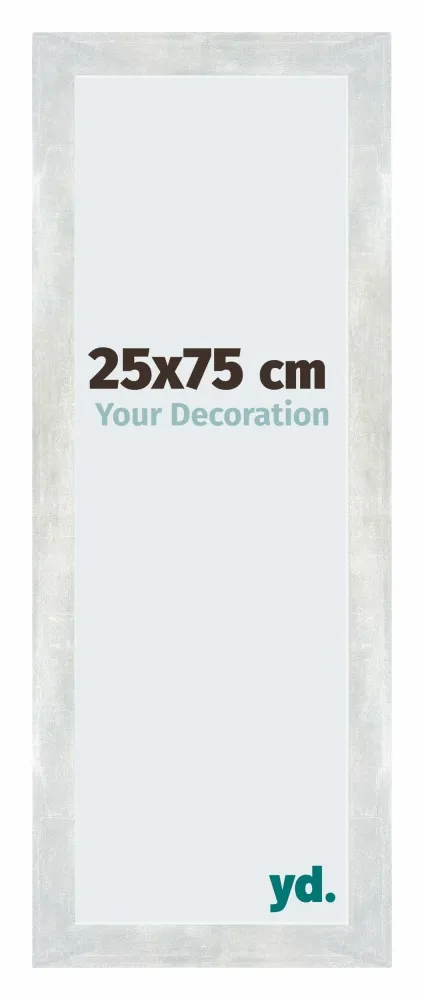 Bilderrahmen 25x75 cm - Silberglanz Vintage - MDF - Mura
