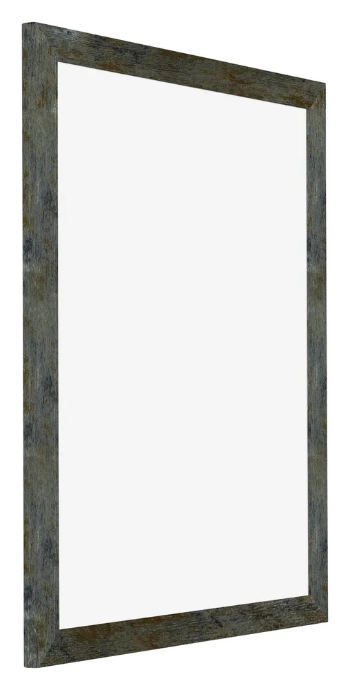 Bilderrahmen 28x35 cm - Blau Gold Meliert - MDF - Mura