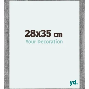 Bilderrahmen 28x35 cm - Grau Gewischt - MDF - Mura
