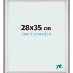 Bilderrahmen 28x35 cm - Silber Matt - MDF - Lazio