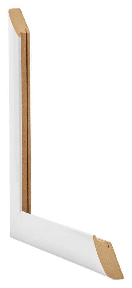 Bilderrahmen 28x35 cm - Weiß Hochglanz - MDF - Como