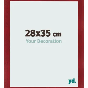 Bilderrahmen 28x35 cm - Weinrot Gewischt - MDF - Pisa