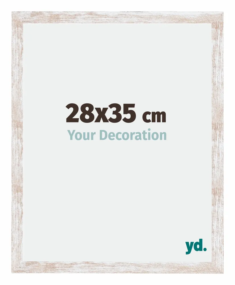 Bilderrahmen 28x35 cm - White Wash - MDF - Catania