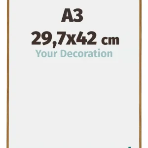Bilderrahmen A3 - 29,7x42 cm - DIN A3 Buche Hell - Kunststoff - Evry