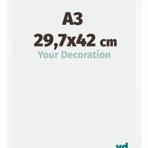 Bilderrahmen A3 - 29,7x42 cm - DIN A3 Weiss - MDF - Catania