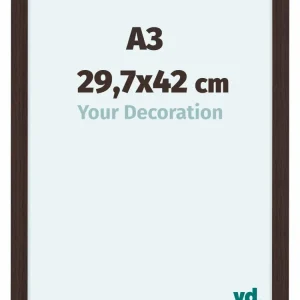 Bilderrahmen A3 - 29,7x42 cm - Eiche Dunkel - MDF - Como