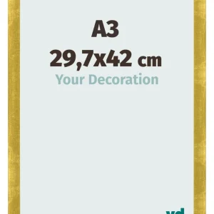 Bilderrahmen A3 - 29,7x42 cm - Gold Vintage - MDF - Pisa