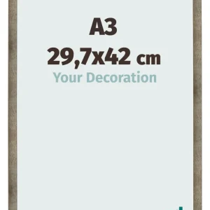 Bilderrahmen A3 - 29,7x42 cm - Metall Vintage - MDF - Bologna