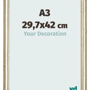 Bilderrahmen A3 - 29,7x42 cm - Metallglanz - MDF - Lazio