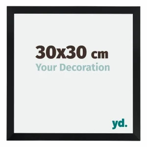 Bilderrahmen 30x30 cm - Schwarz Matt - MDF - Catania