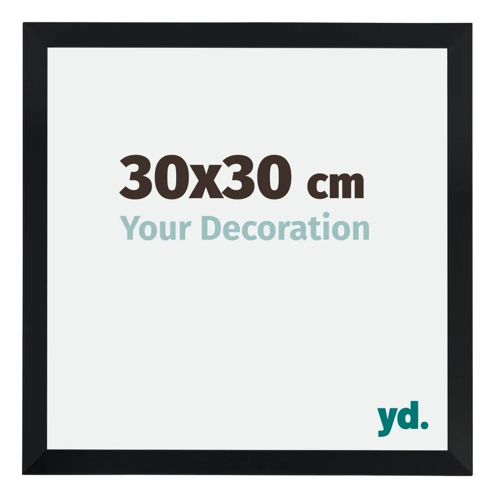 Bilderrahmen 30x30 cm - Schwarz Matt - MDF - Catania