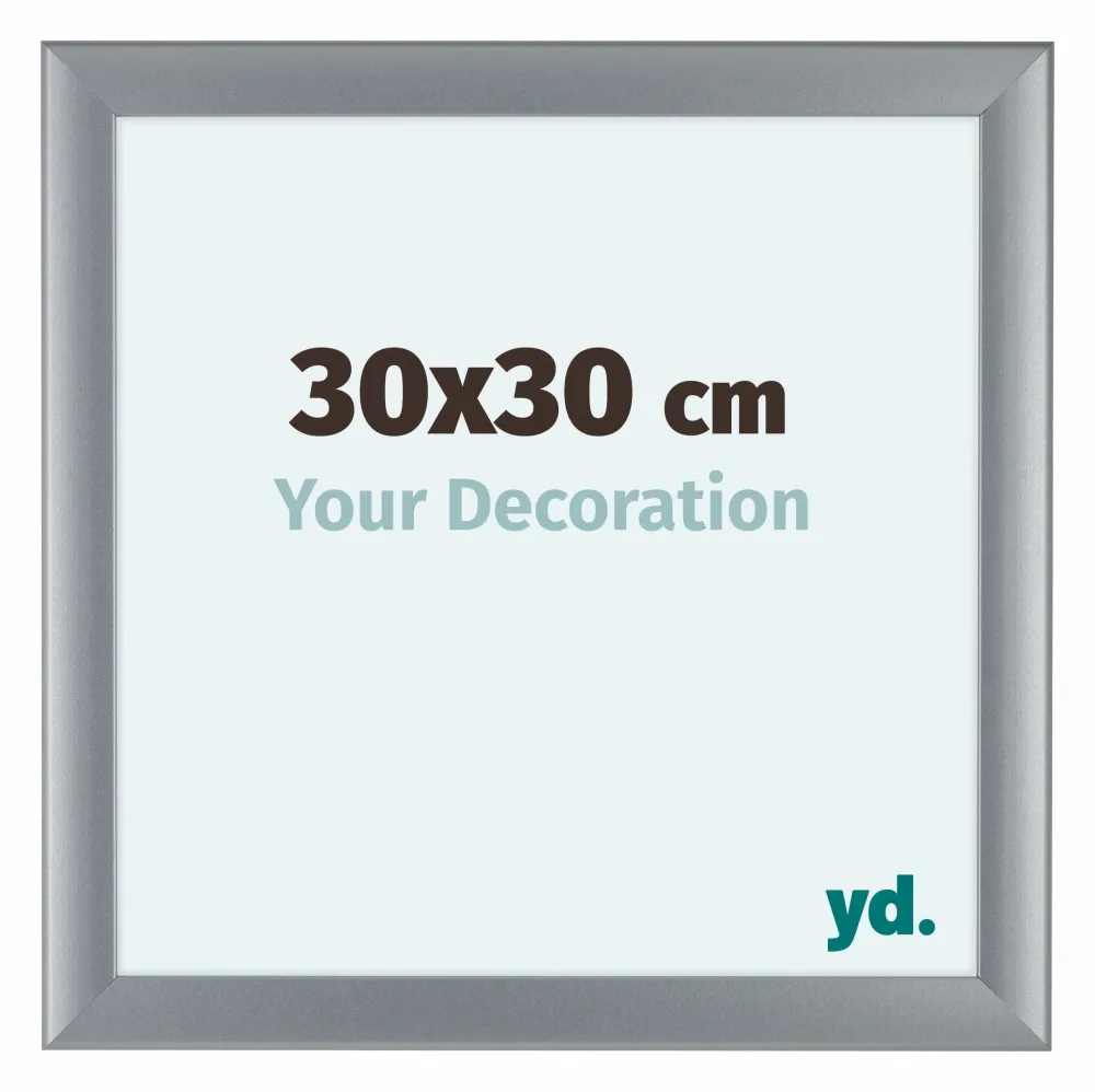 Bilderrahmen 30x30 cm - Silber Matt - MDF - Como
