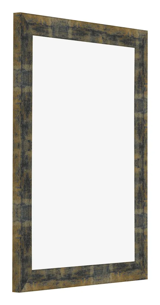 Bilderrahmen 30x40 cm - Blau Gold Meliert - MDF - Pisa