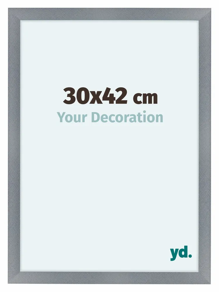 Bilderrahmen 30x42 cm - Aluminium - Gebürstet - MDF - Como