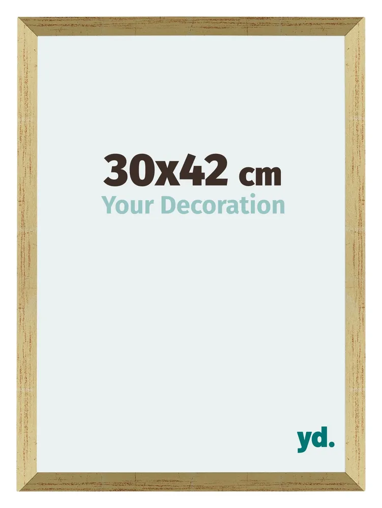 Bilderrahmen 30x42 cm - Goldglanz - MDF - Mura