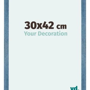 Bilderrahmen 30x42 cm - Hellblau Gewischt - MDF - Mura