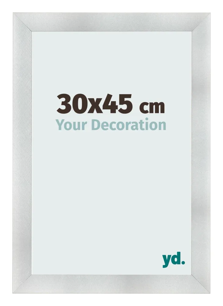 Bilderrahmen 30x45 cm - Aluminium Gebürstet - MDF - Pisa