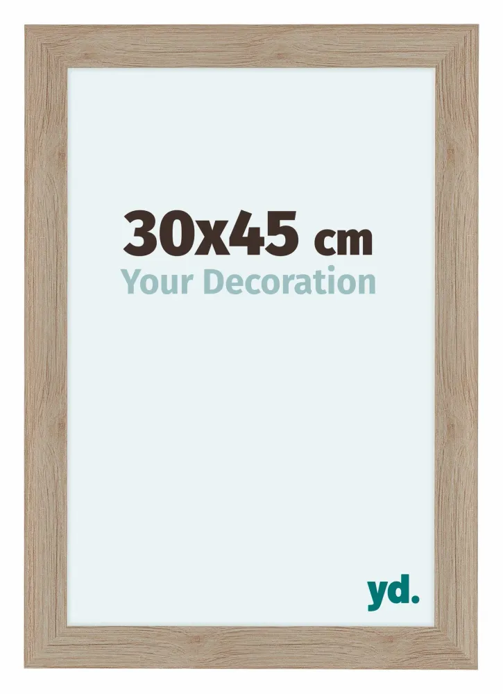 Bilderrahmen 30x45 cm - Eiche Hell - MDF - Como