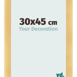 Bilderrahmen 30x45 cm - Gold Matt - MDF - Pisa