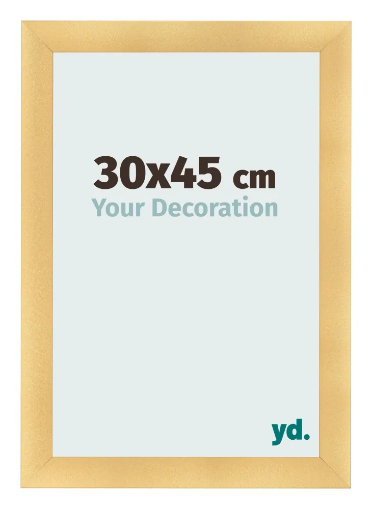 Bilderrahmen 30x45 cm - Gold Matt - MDF - Pisa
